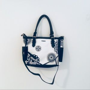 Desigual Black And White Geofresh Bag